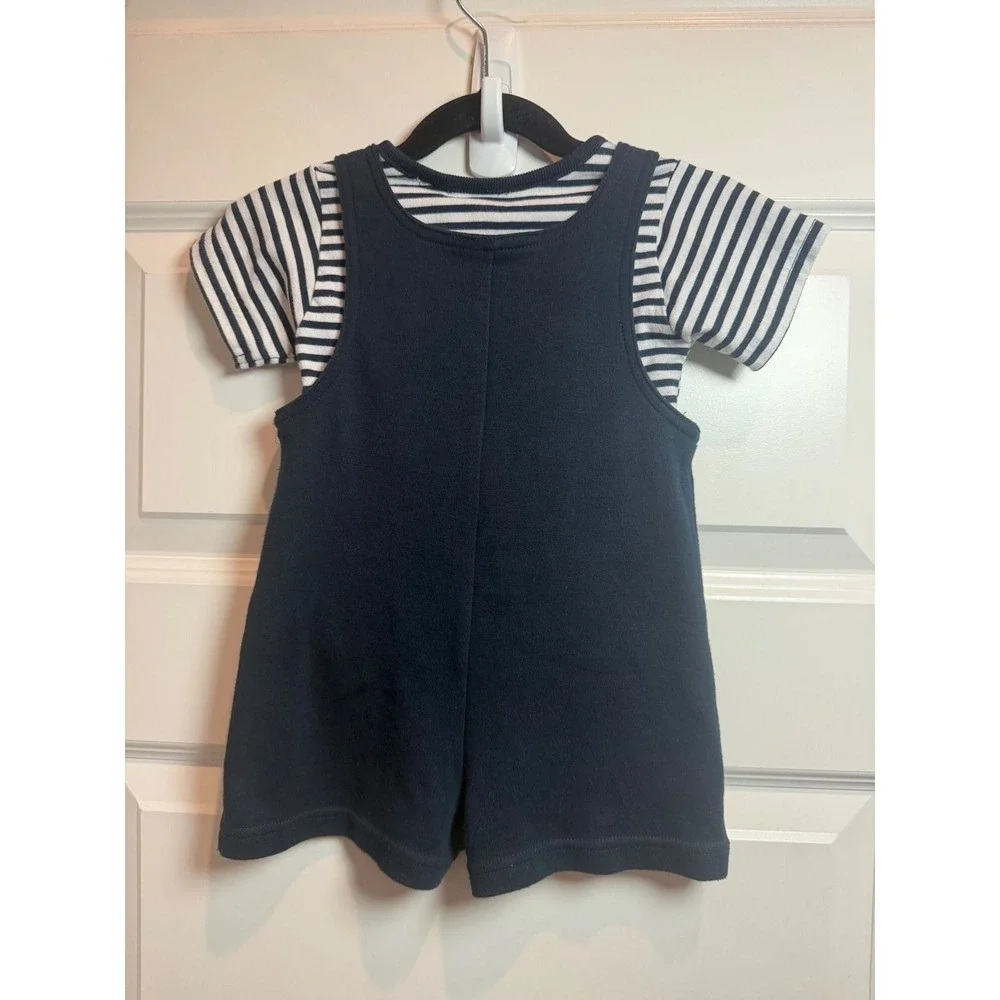 4. Vintage Good Lad Philadelphia Baby Boy Nautical Sailor Bear Shortall Set 18M